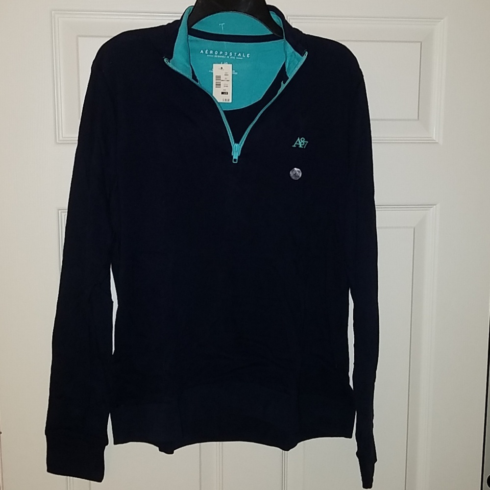 Aeropostale Men's L 1/4 Zip Sweater